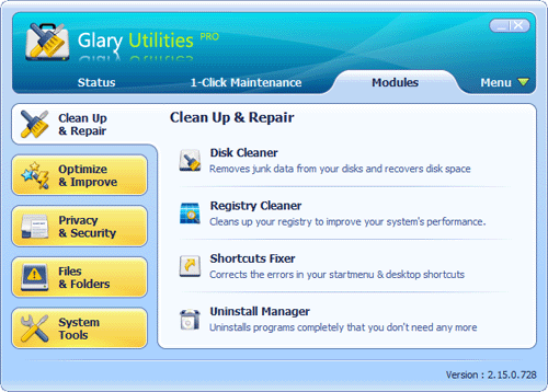 Click to view pcfreesoft Glary Utilities PRO installer 4.86.0.8322 screenshot